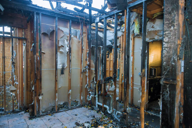 Professional Fire Damage Assessment technician working in Prosper, TX